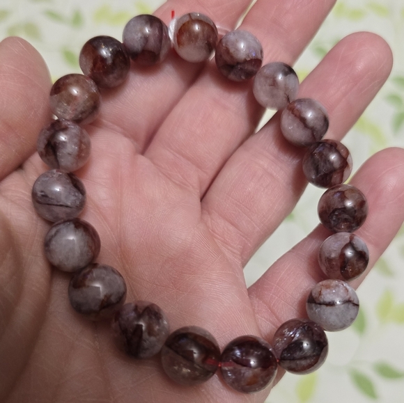 10mm Fire Quartz Bracelet - Picture 2 of 8